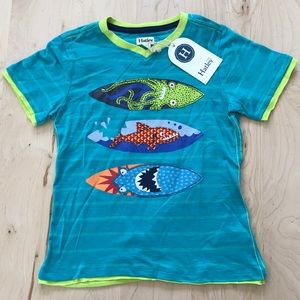 Boys eat sleep surf graphic tee